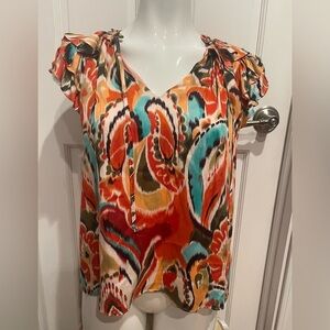 Willa Story Vibrant Multicolor Women's Top Size XS NWT